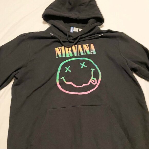 Divided Nirvana Hoodie Mens Size Medium Pullover - Picture 9 of 16
